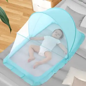Baby anti-mosquito full-cover mosquito net, foldable, suitable for infants, newborns and children, bottomless universal