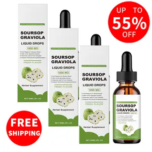 【GRAB 3 NOW】Soursop Graviola Liquid Drop for Cell Support & Regeneration, Immune System and Gut Health Support, Pure Soursop Bitters Liquid, High Absorption,Natural Flavor