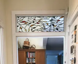 Stained Glass Panel - P-187 Flowing Leaves