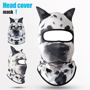 Animal Print Full Balaclava, Windproof Face Cover for Outdoor Sports, Breathable Sun Protection Face Mask for Men & Women