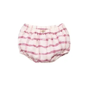 Organic Woven Bloomers - Fuchsia Check by Play Up