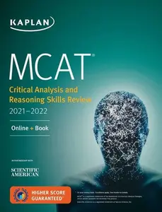 USED-MCAT Critical Analysis and Reasoning Skills Review 2021-2022: Online + Book by Kaplan Test Prep (Paperback)