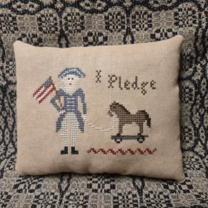 I Pledge Cross Stitch Pillow