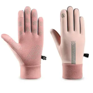 Waterproof Outdoor Winter Cycling Gloves for Men Women,Non-Slip Touchscreen Thick Fleece Warm Ski Sport Glove