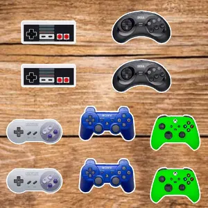 Video Game Controller (10 Sticker Set) 3in, Waterproof, Glossy Finish Vinyl, Unique Design for Decor & Personalization - Perfect for DIY Projects & Gifts