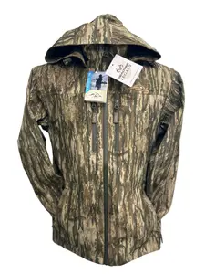 American Flyway Waterfowl Men's Long-Sleeve Camouflage Rain Jacket - Realtree Legacy, Lightweight Breathable Outdoor Coat, Durable Fabric, Pockets, Zippers