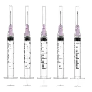 18 Gauge 1 inch Needle with Syringe (50Pack),3ml Luer Lock Disposable Syringes with Needle,Individually Wrapped