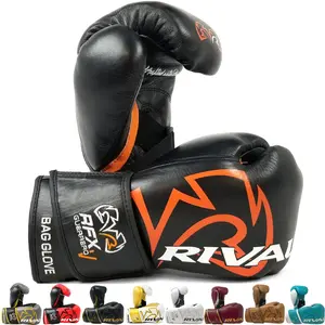 RIVAL Boxing RFX-Guerrero-V HDEF Hook and Loop Bag Gloves, Firm & Solid Feel