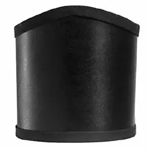 Black Silk Shield Clip-On Sconce Shade | 4"W x 4"H x 3-3/4"D | SKU 68760