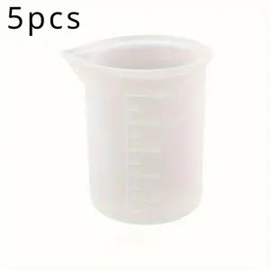 Silicone Measuring Cup, 5 Counts/set Multifunctional Liquid Measuring Cup, Measuring Utensils for Baking Cooking, Kitchen Accessories