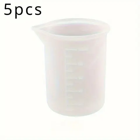 Silicone Measuring Cup, 5 Counts/set Multifunctional Liquid Measuring Cup, Measuring Utensils for Baking Cooking, Kitchen Accessories, Kitchenware, Kitchen Gadgets, Food Measuring Tool