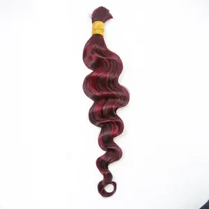 [Eayarru] 99J Loose Wave Bulk Human Hair For Braiding