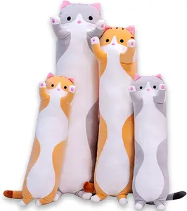 Long Cat Plush Body Pillow, Cute Cat Stuffed Animals Soft Plushies, Kitten Plush Throw Pillow Doll Toy Gift for Girlfriend