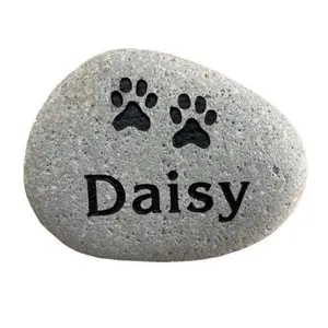 5-7” Engraved Natural Stone Pet Memorial