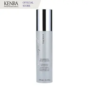 Kenra Platinum Silkening Heat Crème | Brilliant Shine Thermal Styler | Reduces Hot Tool Passes by 50% | Prevents Breakage & Improve Manageability | Heat Protectant | All Hair Types | 3.4 fl. Oz