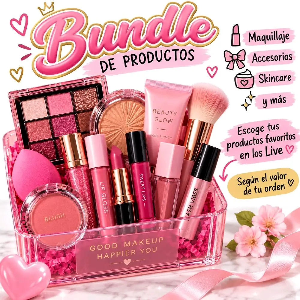 Choose your bundle!  Choose your favorite products from makeup, skincare, accessories, and more!