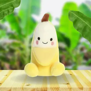 Gwen Banana Plush - Adorable Character with Yellow Skin and Brown Stem Design