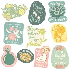 Floral Sticker Extra Large Stickers for Adults Funny Adhesives with Memes Funny Stickers with Colorful Graphic Decals Funny Sarcastic  Multi