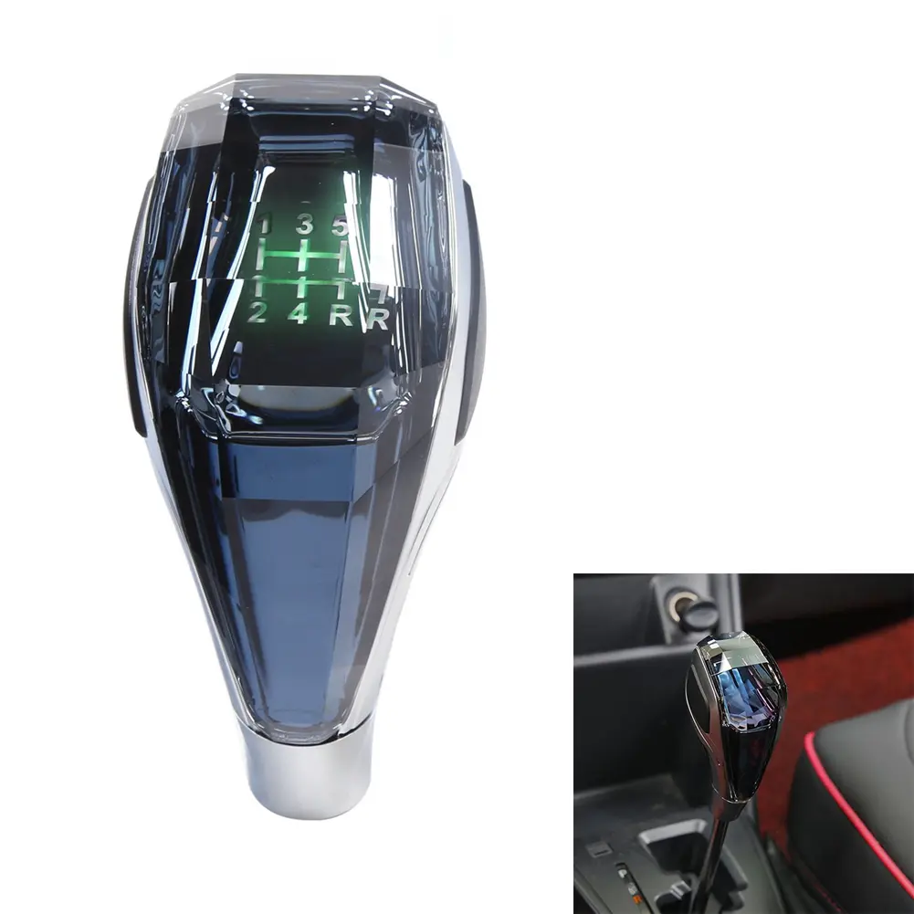 QYKF Universal Car LED Crystal Gear Shift Knob, Manual Transmission Shifter Lever Stick Head Handle QYKF Universal Car LED Crystal Gear Shift Knob, Manual Transmission Shifter Lever Stick Head Handle