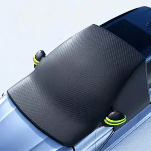 Universal Car Windshield Cover Sunshade Oxford Fabric, Snow & Sun Protection, All-Seasons Use, Durable Anti-Wind & Snow Shield, Automotive Glass Sunshade, Car Accessory