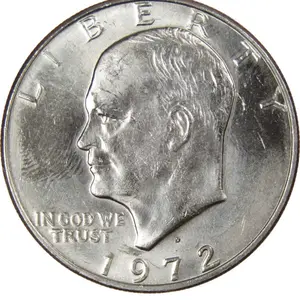 1972 Eisenhower Clad Dollar in Brilliant Uncirculated Condition