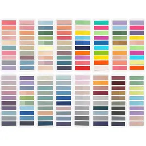 3200 count Books Tabs for Annotating,Sticky Tabs Clear Sticky Notes, Morandi Page Markers for Notebooks, Multi-Colored Writable and Repositionable Book Flags Strip (3200pcs)