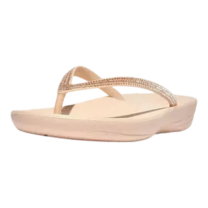 FitFlop Iqushion Women Sandals Rose Foam Ombre Sparkle
