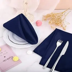 6pcs 29x29cm Table Napkins Square Dinner Napkins Washable Soft Table Napkins for Wedding Birthday Parties Decoration Pre Rolled Napkins