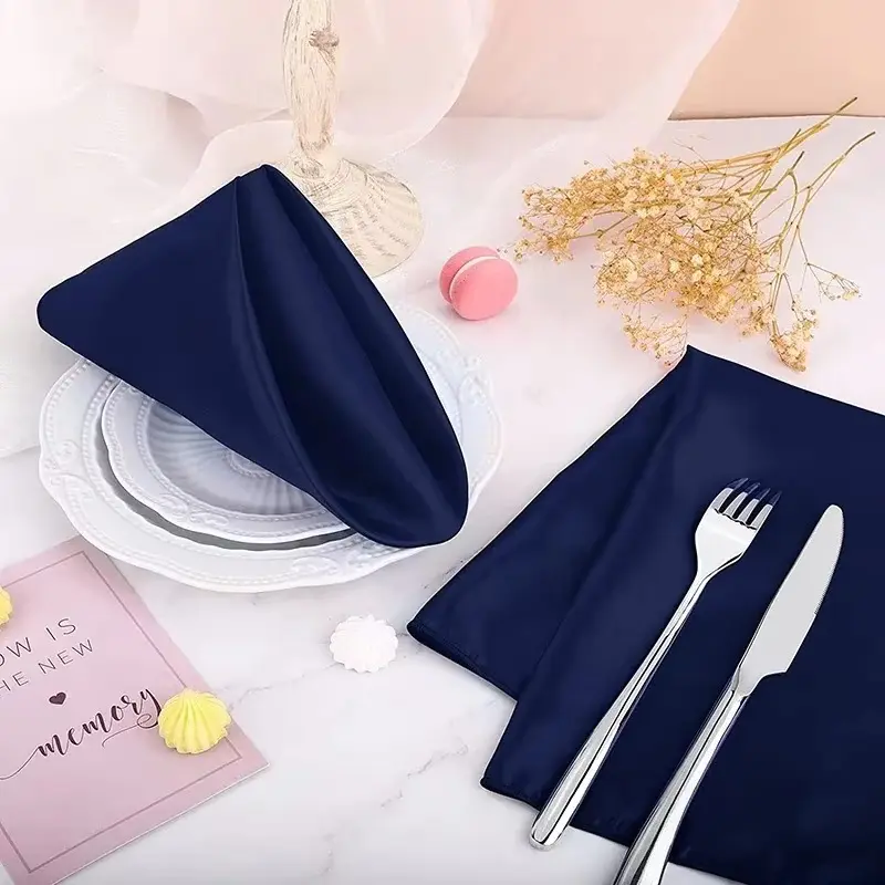 6pcs 29x29cm Table Napkins Square Dinner Napkins Party Napkins Washable Soft Table Napkins for Home Wedding Birthday Parties Decoration Pre Rolled Napkins