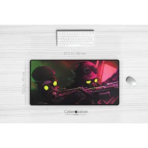 [Sale off up to 65%][Free Ship] ARCANE - Gaming Desk Mat | CAITVI VIOLYN  |  31.5 x 15.5 in / 80 x 40 cm - Caitlyn & Vi Hellfire squad duo - xl mouse pad