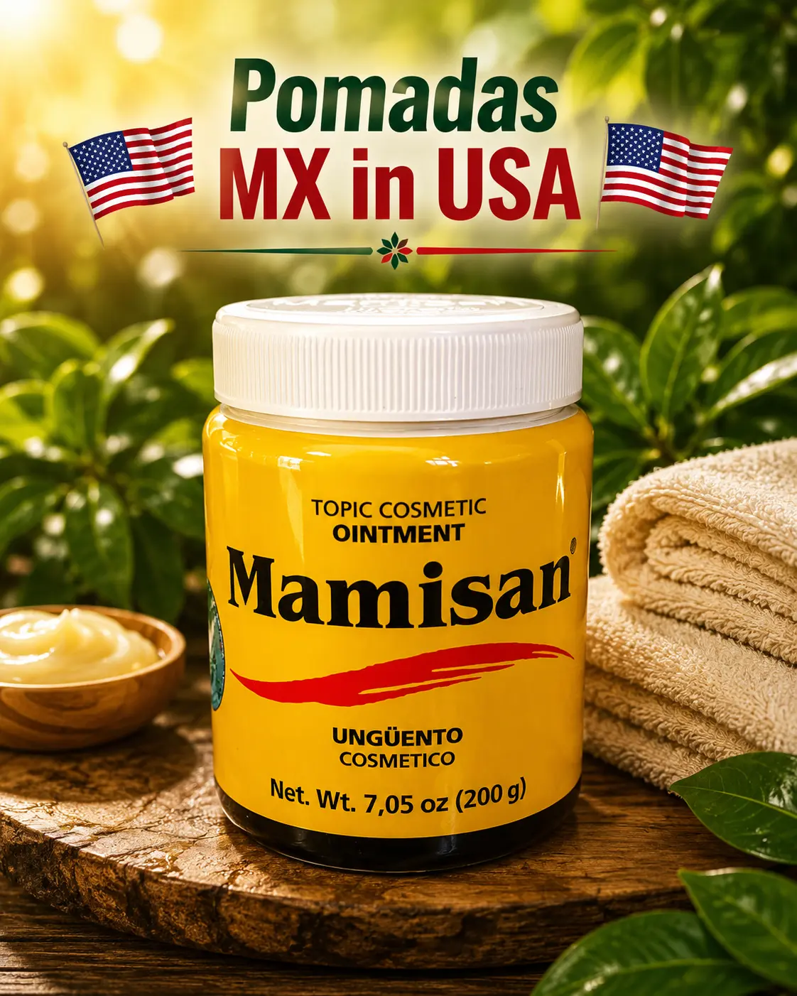 1- MAMISAN POMADA 200g (7.05oz) each OINTMENT Unguento MADE IN MEXICO Comfort Moisturizers