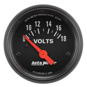 2 1/16 In. Voltmeter, 8 18 V, Z Series