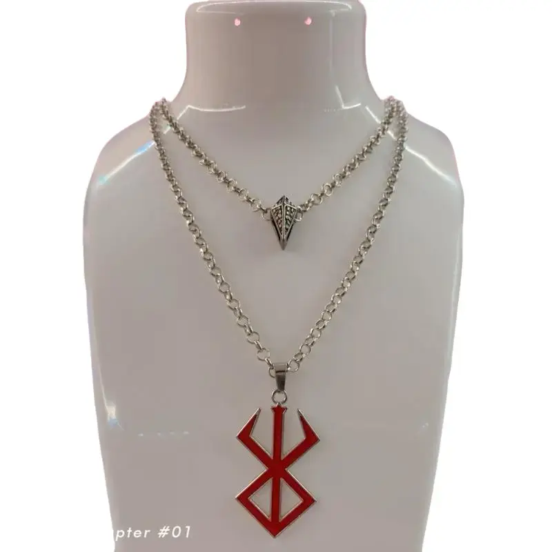 Berserk Inspired Handmade Custom Casca Guts Visual Kei Anime Manga Gyaruo Jfashion layered Necklace
