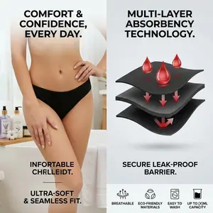 Women's Period Swimwear Bikini Bottoms - Menstrual Leakproof Swimsuit Briefs for Teen Girls, Comfortable Secure Fit, Waterproof Design, Perfect for Beach Pool Vacation Swimming Activities, Fashionable and Functional