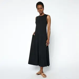 MarlaWynne WynneLayers Cotton Spandex Jersey Midi Tank Dress