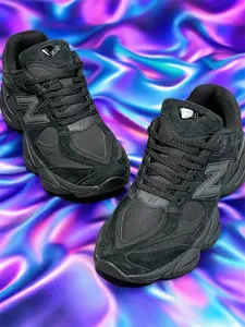 9060Retro chunky Casual sneakers, patchwork design, daily versatile, Walking Shoes, Sports Shoes