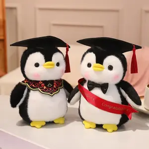 Graduation Season Gift: Doctor'S Hat Penguin Plush Toy, Cute Marine Animal Doll, Graduation Souvenir, Adorable Gift bag