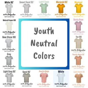 SHORT SLEEVE: YOUTH (Neutral Colors)
