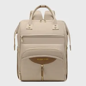 Large Size New Fashion Portable Maternity Bag, Main Compartment with Detachable Bottle Pockets, Multi-Layered Mommy Backpack, Multifunctional Diaper Bag