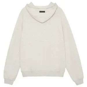 Light Oatmeal Wardrobe Essentials Hoodie - Men's Streetwear Pullover, Oversized Soft Fleece Sweatshirt, Unisex Heavyweight Hip Hop Top