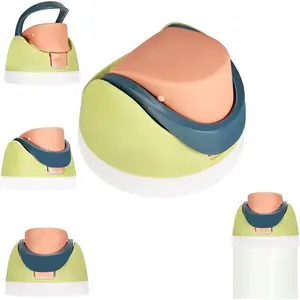 Replacement Lid for Owala Freesip, Cap Replacement Compatible with Owala Cup sizes 16oz 24oz 32oz 40oz, BPA-free, One Button Water Bottle Top lid Ensures No Water Leakage (Multicolor 1) Drinkware Plastic Insulated Steel