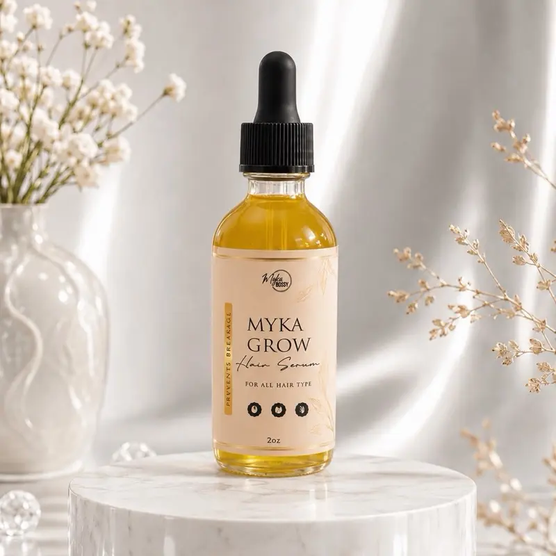MYKA BOSSY COLLECTION Hair Serum - Daily Moisturizing & Nourishing Haircare Treatment for All Hair Types and Easy Grooming, Nourishes Hair
