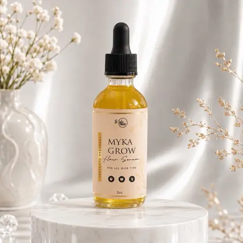 MYKA BOSSY COLLECTION Unisex Lightweight Oil Serum Haircare Product - Nourishing Moisturizer Hair Treatment for Dry Damaged & All Hair Types, Scalp Hydrator, Easy Grooming Support