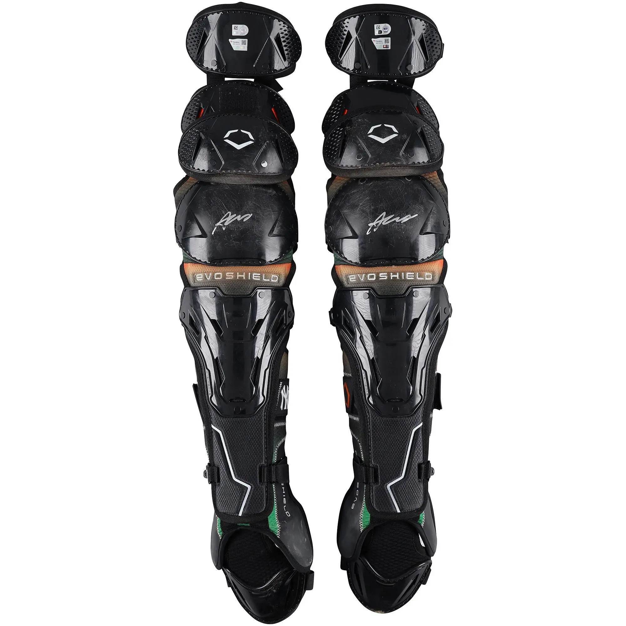 Austin Wells Yankees Signed GU Black EvoShield Shin Guards vs. Mets on 5/18/2025