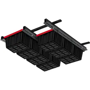 Overhead Garage Storage Racks, Adjustable Garage Ceiling Storage Rack, Heavy Duty Garage Organizer  Storage Rack for  Storage Bins//Container, 48" x 48"