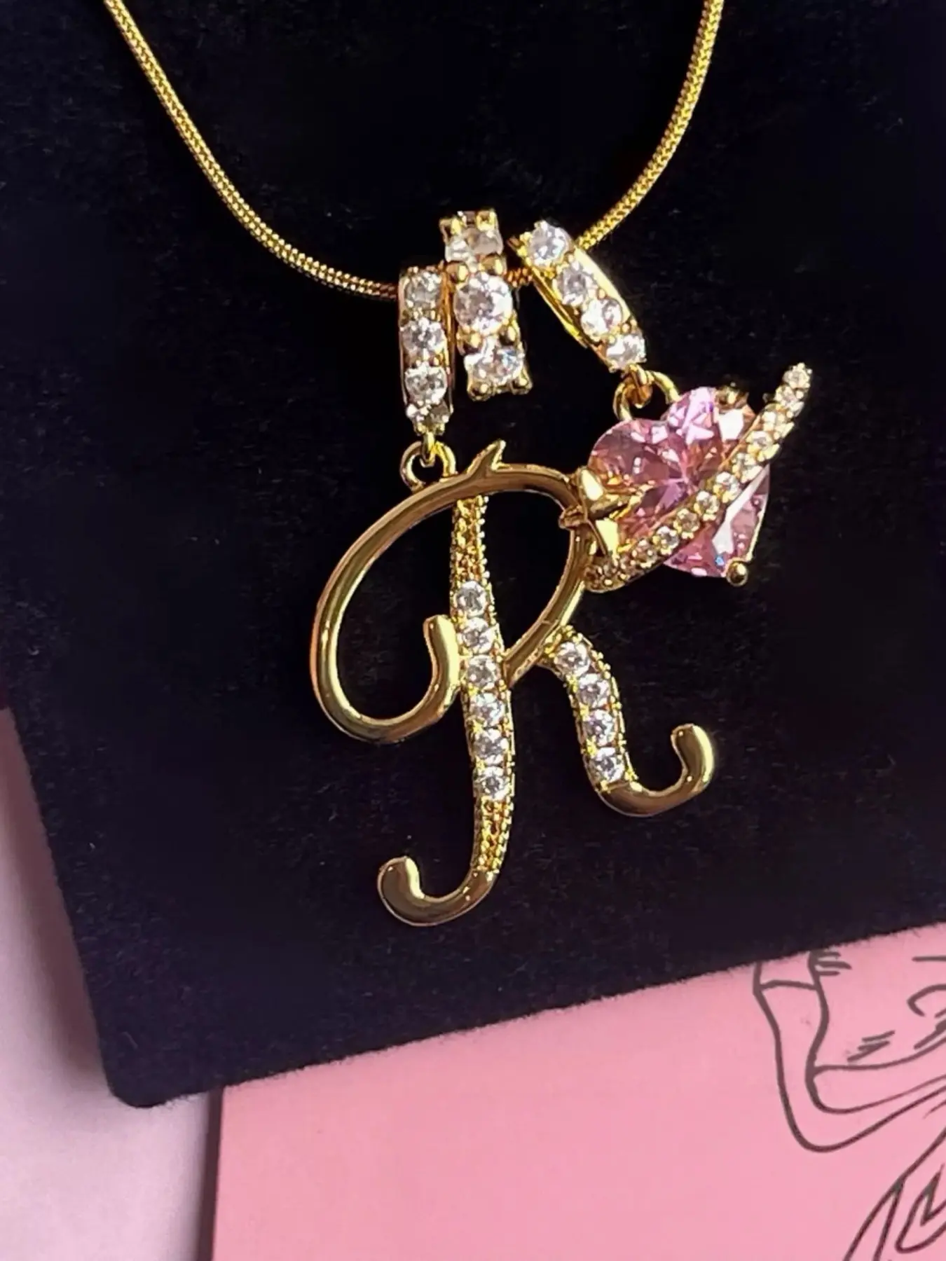 Dopamine Girl 26 Letter Initial Heart Necklace, Fashion Versatile Gift, Perfect for Vacation and Daily Wear, Elegant Copper Chain, Heart Shaped Necklace, Heart Pendant Necklaces