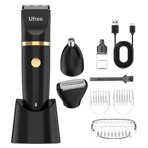 Three-In-One Electric Hair Clipper Base, Universal Men's and Women's Trimmer, Compact Design, Easy Storage, Durable Build Quality