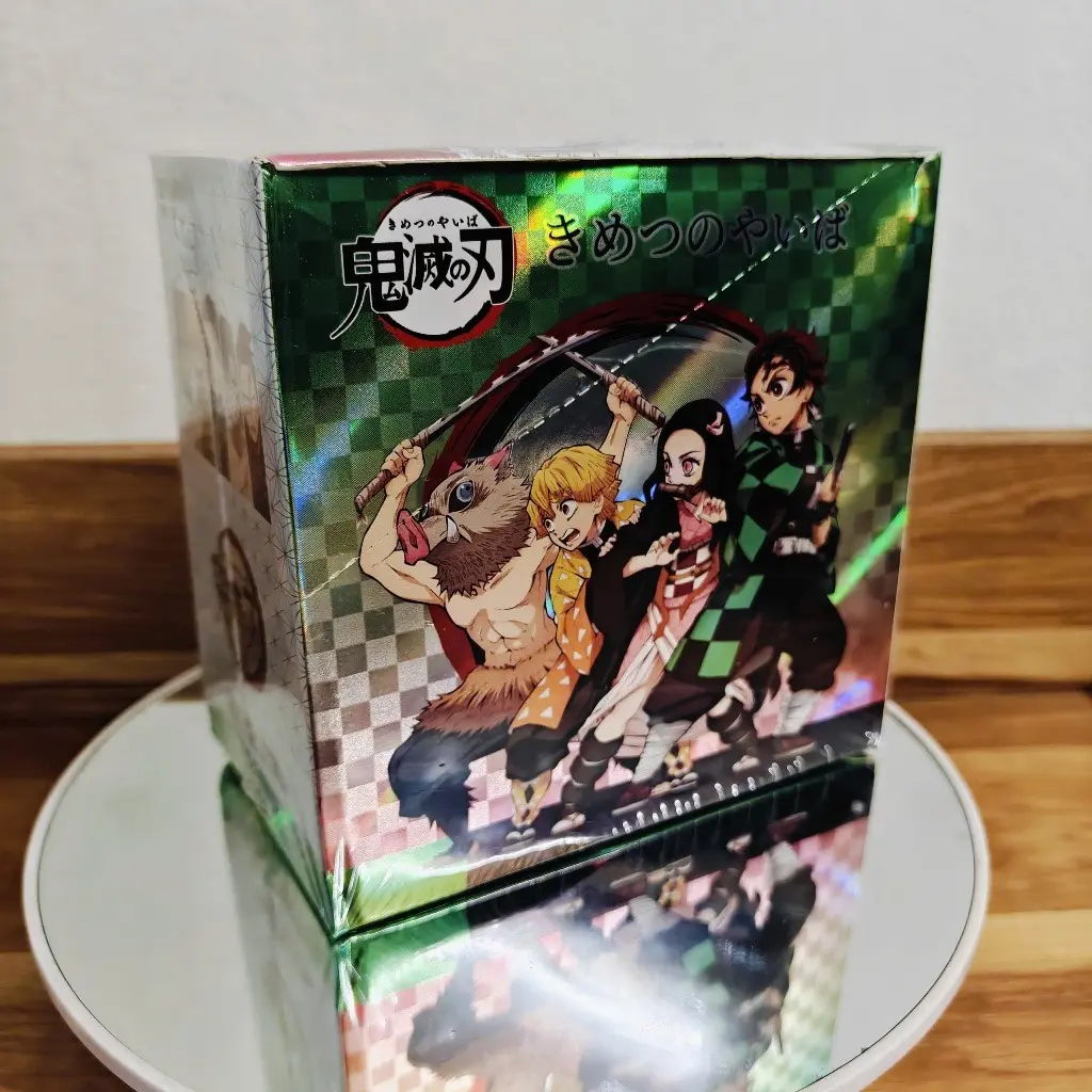 Demon Slayer Anime Hard Trading Cards – 90 Cards, 30 Packs, Collectible Card Collection