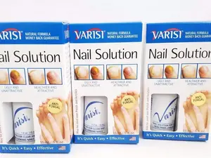 Varisi Nail Care Youth-Enhancing Treatment - 3-Pack Solution, Includes Thymol, 0.5 oz US-Made Manicure Product for Clear Healthy Nails