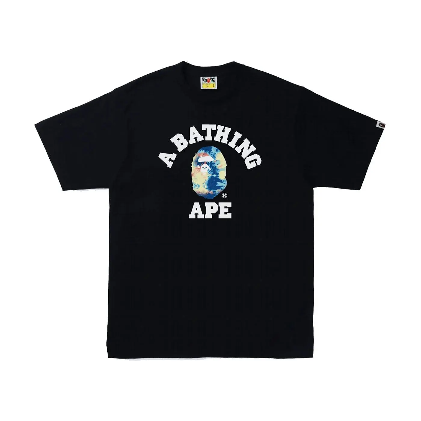 BAPE Tie Dye College Tee Black/Multi